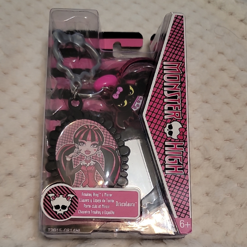 Mattel Monster High Draculaura Keychain - Pink and Black